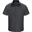 Red Kap Men's Performance Plus Short Sleeve Shirt With Oi... | https://www.bestnamebadges.com
