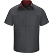 Red Kap Men's Performance Plus Short Sleeve Shirt With Oi... | https://www.bestnamebadges.com
