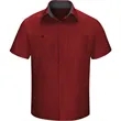 Red Kap Men's Performance Plus Short Sleeve Shirt With Oi... | https://www.bestnamebadges.com