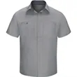 Red Kap Men's Performance Plus Short Sleeve Shirt With Oi... | https://www.bestnamebadges.com