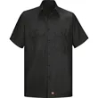 Red Kap Men's Ripstop Short Sleeve Work Shirt - SY60 | https://www.bestnamebadges.com