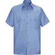 Red Kap Men's Ripstop Short Sleeve Work Shirt - SY60 | https://www.bestnamebadges.com