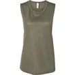 Bella Ladies Flowy Scoop Muscle Tank | https://www.bestnamebadges.com
