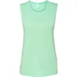 Bella Ladies Flowy Scoop Muscle Tank | https://www.bestnamebadges.com