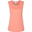 Bella Ladies Flowy Scoop Muscle Tank | https://www.bestnamebadges.com
