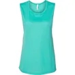 Bella Ladies Flowy Scoop Muscle Tank | https://www.bestnamebadges.com