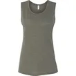 Bella Ladies Flowy Scoop Muscle Tank | https://www.bestnamebadges.com