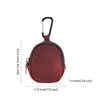 Mini Leather Coin Pouch with Zipper and Key Clip | https://www.bestnamebadges.com