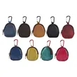 Mini Leather Coin Pouch with Zipper and Key Clip | https://www.bestnamebadges.com