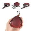 Mini Leather Coin Pouch with Zipper and Key Clip | https://www.bestnamebadges.com