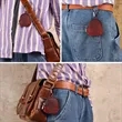 Mini Leather Coin Pouch with Zipper and Key Clip | https://www.bestnamebadges.com