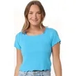 Boxercraft Women's Baby Rib T-Shirt - BW2403 | https://www.bestnamebadges.com