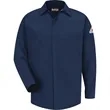Bulwark Men's Tall Concealed-Gripper Pocketless Work Shir... | https://www.bestnamebadges.com