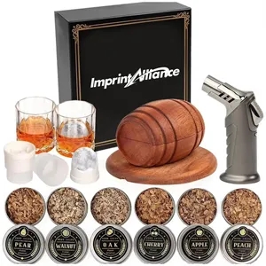 Deluxe Barrel-Style Whiskey Smoker Kit