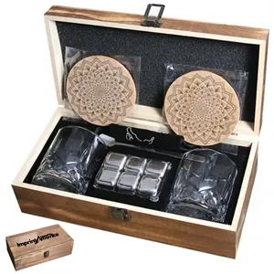 Premium Stainless Steel Whiskey Stone Gift Set