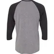 Next Level Unisex Triblend 3/4-Sleeve Raglan | https://www.bestnamebadges.com