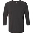 Next Level Unisex Triblend 3/4-Sleeve Raglan | https://www.bestnamebadges.com
