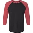 Next Level Unisex Triblend 3/4-Sleeve Raglan | https://www.bestnamebadges.com