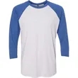 Next Level Unisex Triblend 3/4-Sleeve Raglan | https://www.bestnamebadges.com