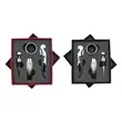 4Piece Wine Accessory Gift Set W/ Corkscrew & Vacuum Stopper | https://www.bestnamebadges.com
