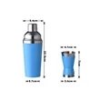 Plastic & Stainless Steel Cocktail Shaker Set W/ Jigger | https://www.bestnamebadges.com