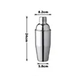 Classic Stainless Steel Cocktail Shaker 3Piece Bartender Set | https://www.bestnamebadges.com
