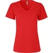 Next Level Ladies Relaxed V-Neck T-Shirt | https://www.bestnamebadges.com