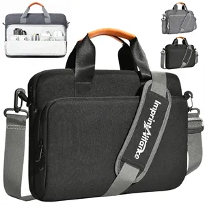 15 Inch Oxford Laptop Briefcase with Dual Handle and Strap