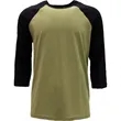Next Level Apparel Unisex CVC 3/4 Sleeve Raglan Baseball ... | https://www.bestnamebadges.com