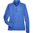 UltraClub Ladies' Cool & Dry Heathered Performance Quarte... | https://www.bestnamebadges.com
