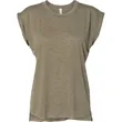 Bella + Canvas Ladies' Flowy Muscle T-Shirt With Rolled Cuff | https://www.bestnamebadges.com
