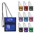 Clear Window Neck Wallet Pouch W/ Pen Holder | https://www.bestnamebadges.com
