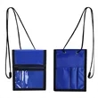 Clear Window Neck Wallet Pouch W/ Pen Holder | https://www.bestnamebadges.com