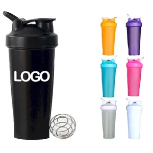 Custom Plastic 24oz Protein Shaker Bottle