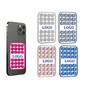 Silicone Suction Cup Mobile Phone Holder 24-Cup with Mirror