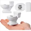 Toilet Stress Reliever with Custom Logo | https://www.bestnamebadges.com