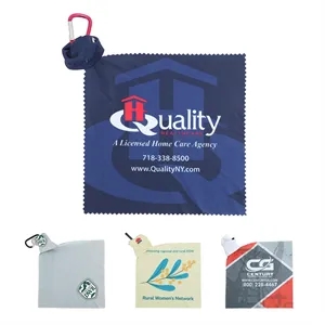 Microfiber Cleaning Cloth With Carabiner
