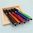 LED Gourd Shaped Light Pen with Touch Ballpoint & Click | https://www.bestnamebadges.com