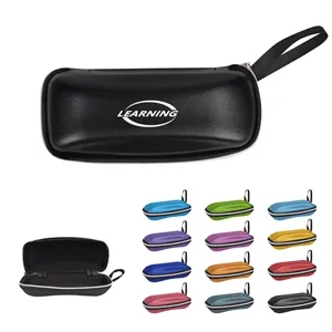 Travel Portable PU Glasses Case W/ Handle