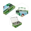 Reusable Small Metal Lunch Box W/ Handle&Lock 7"x5"x3" | https://www.bestnamebadges.com