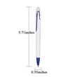 Large Clip Plastic Ballpoint Pen | https://www.bestnamebadges.com