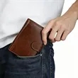 RFID Blocking Trifold Genuine Leather Wallet For Cash&Card | https://www.bestnamebadges.com