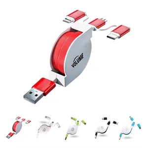 Portable 3 In 1 Retractable Charge Cable