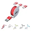 Portable 3 In 1 Retractable Charge Cable | https://www.bestnamebadges.com