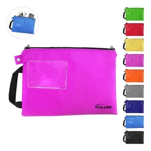 600D Polyester Document Pouch with ID Window