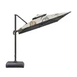 8FT Offset Patio Umbrella W/ Hand-Crank, 360 degree Rotation | https://www.bestnamebadges.com