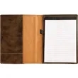 9 1/2" x 12" Leatherette Rustic/Gold Portfolio | https://www.bestnamebadges.com