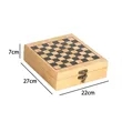 Premium Bamboo Chess Game & 4-Piece Wine Accessory Gift Set | https://www.bestnamebadges.com