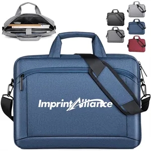 Oxford Fabric Laptop Briefcase with Shoulder Strap