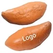 Sweet Potato Stress Reliever with Custom Logo | https://www.bestnamebadges.com